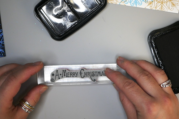 Stamping Greetings for Snowflake Christmas Card