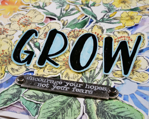 Mixed Media Art Journal Project “Grow” - Hop-A-Long Studio