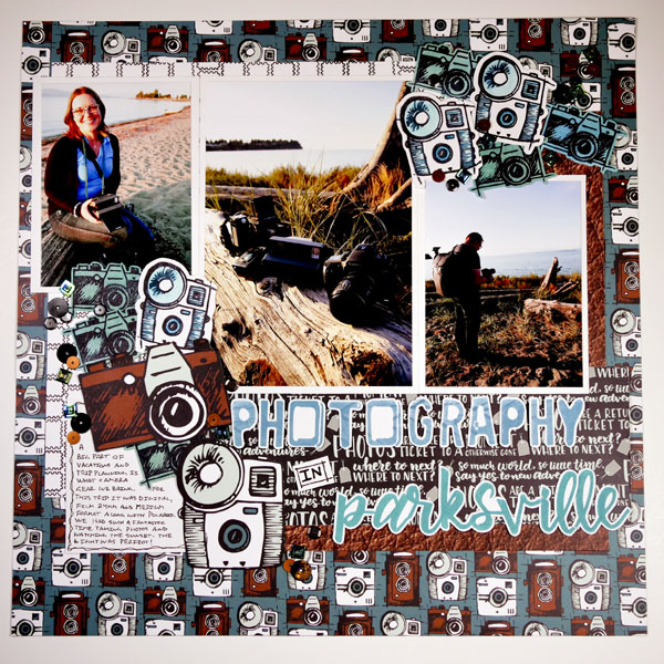 How to Design a Scrapbook Page Using Wild Whisper Designs Where to Next Collection