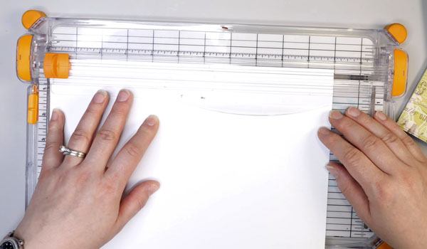 Cutting Paper to Create a Traveler's Notebook