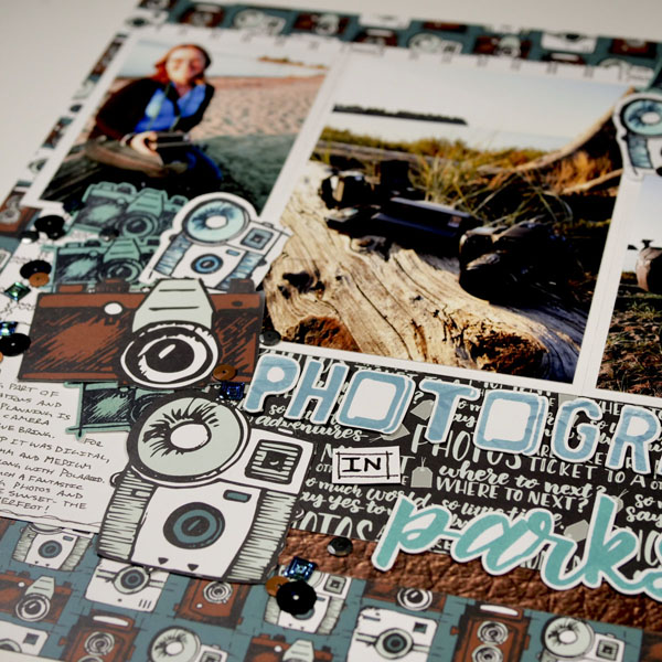 How to Design a Scrapbook Page Camera Detail