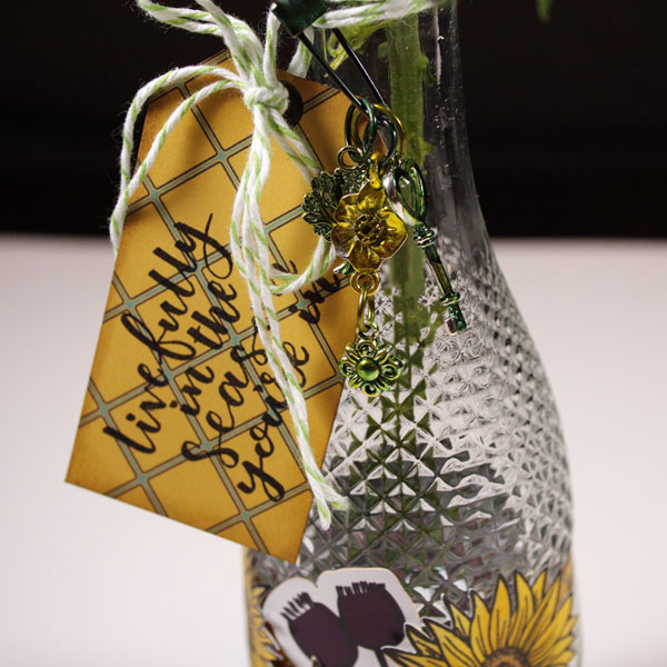 How to Create a Wine Bottle Vase Detail of Wild Whisper Designs Ephemera