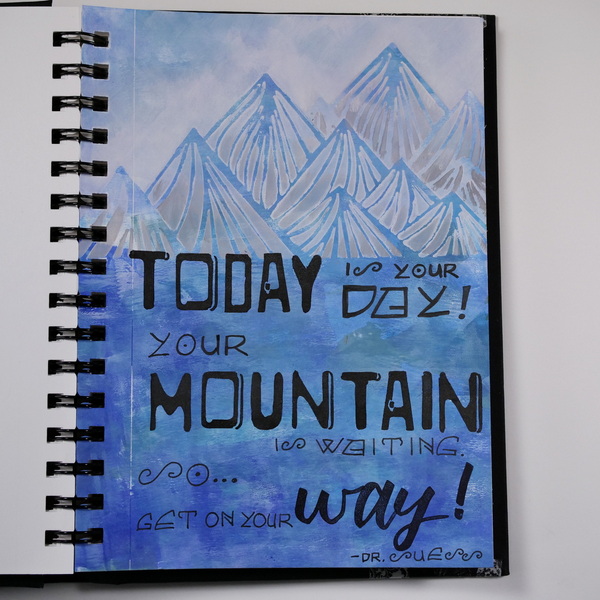 Art Journaling with Acrylic Paint and Stencils