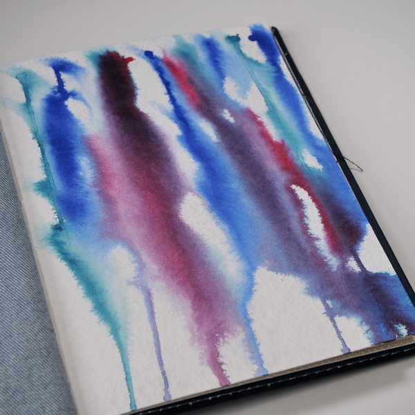 Using Ink Dips to Create an Art Journal Background