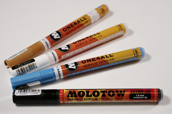 Paint Pen Comparison Molotow Paint Pen