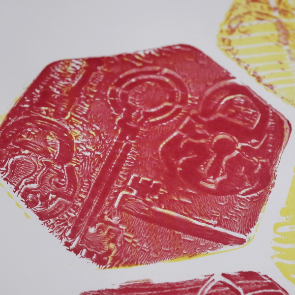 Printing with Gelli Plate Minis Using Layers