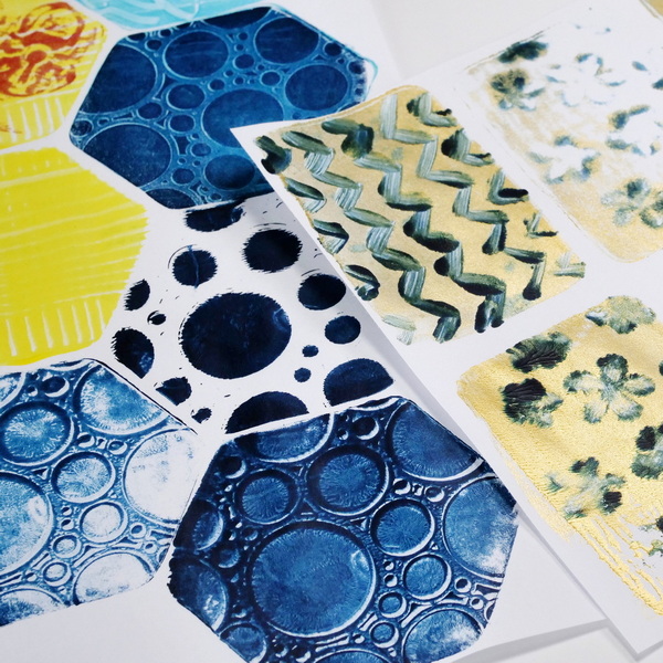 Printing with Gelli Plate Minis - Hop-A-Long Studio