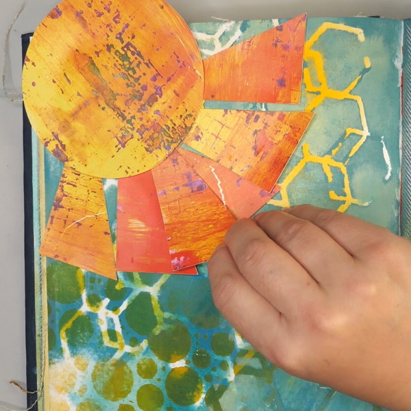Adding Die Cut Shape to Art Journal Page cut with Brother ScanNCut