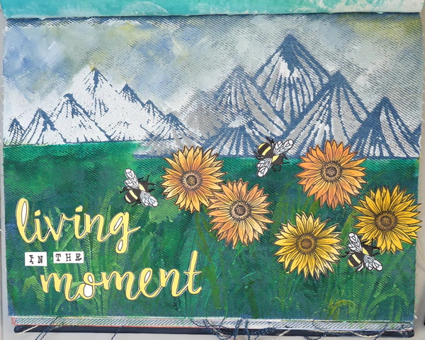Adding Focal Elements to Living in the Moment Art Journal Page