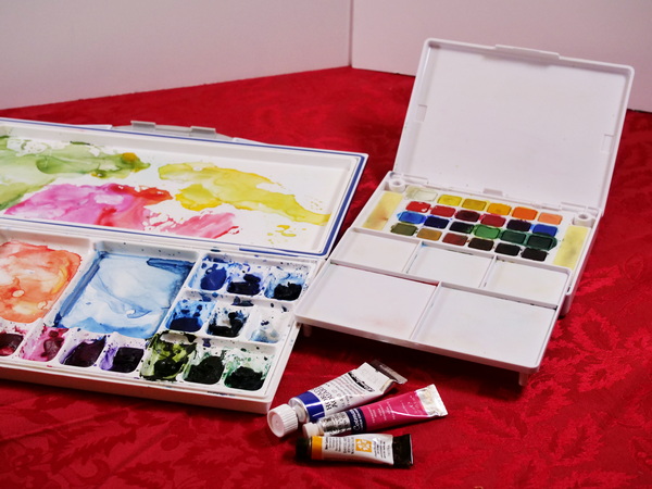 Watercolor Paints Sakura Koi Travel Box, Cotman Watercolors, M. Graham & Co Watercolors, Daniel Smith Watercolors