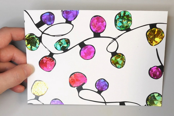 Deco Foil Background Using Rainbow Shattered Glass
