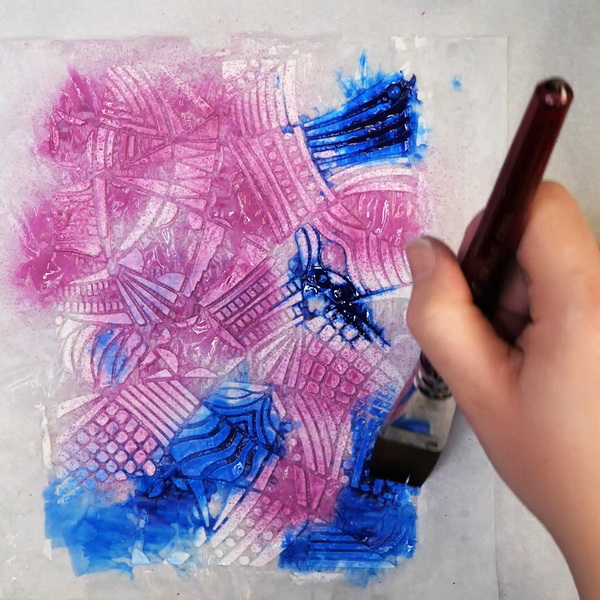 Using Modeling Paste to Apply Textures in a Painting