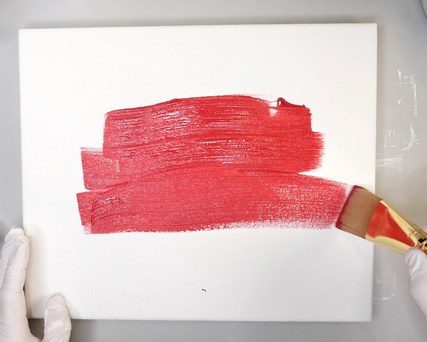 Adding an Underpainting to a Canvas Using Cheep Paint