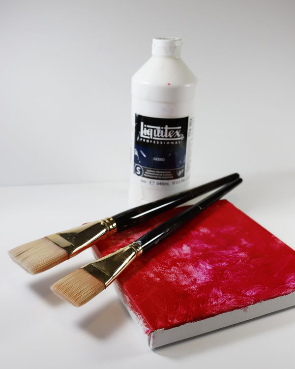 How a Prep and Underpaint a Stretched Canvas