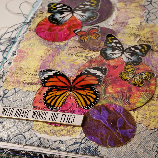 Creating Art Journal Textures with Gelli Prints - Hop-A-Long Studio