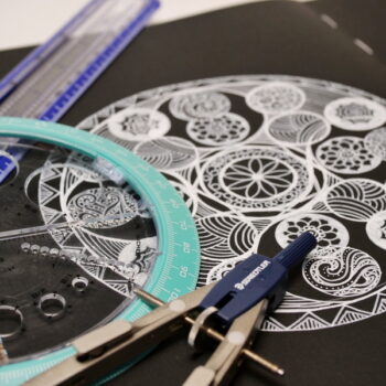 Circle Drawings Tools including Compass Helix Circle and Angle Maker and Helix Circle Ruler