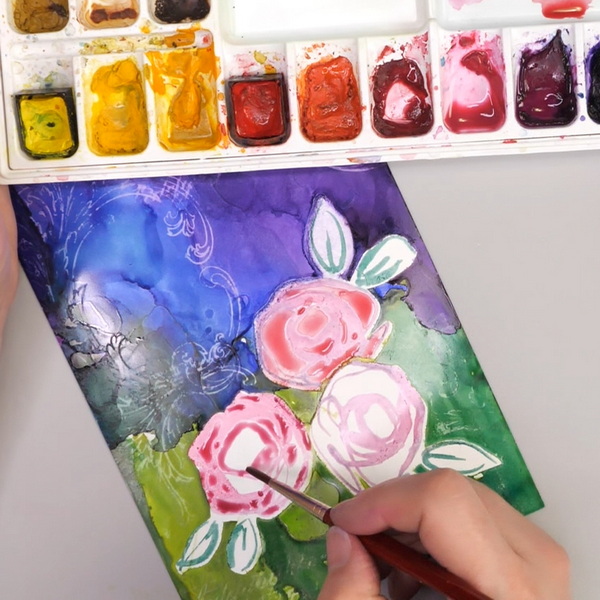 Adding Watercolor Paint to Yupo