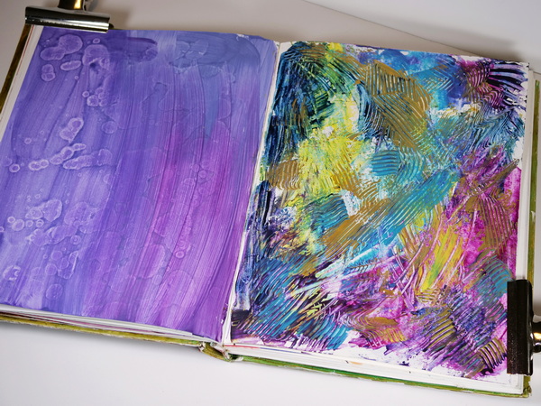 Acrylic Background Techniques for the Art Journal 