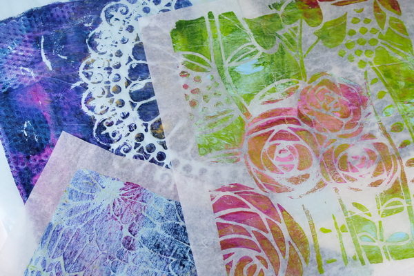 How to Gelli Print on Tissue Paper
