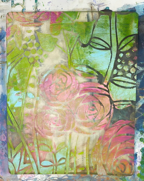 Creating Contrasting Prints with the Gelli Plate