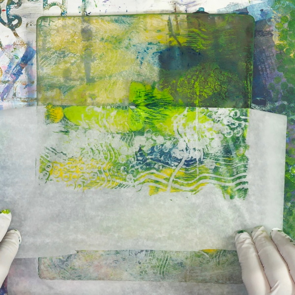Intro to Gel Plate Printing and Abstract Collage with Artist