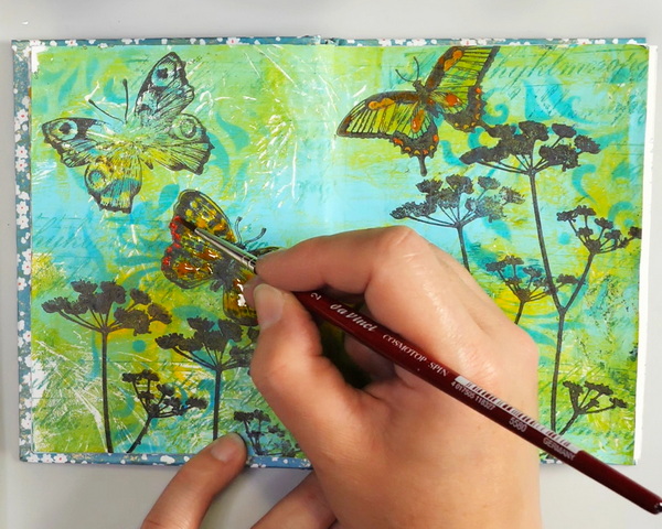 Painting Butterflies with Watercolor