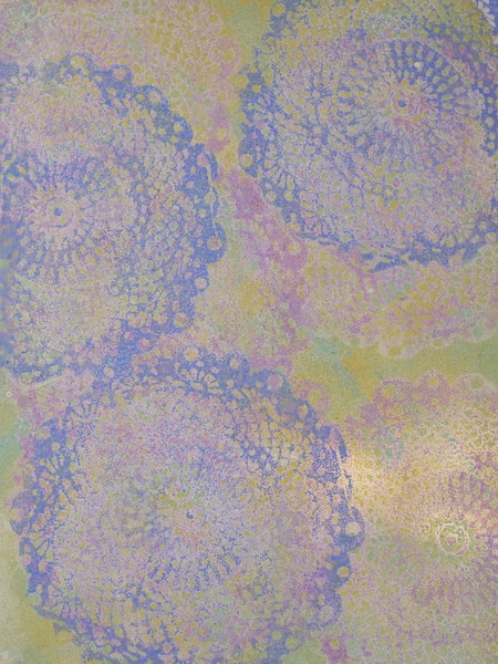 Gelli Printing with Tim Holtz Distress Oxide Inks on Glossy Paper
