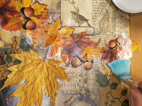 How to Collage with Dried Leaves in Your Journal - Hop-A-Long Studio