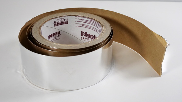 Alternatives to foil cardstock: foil ducting tape
