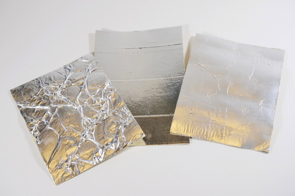 Alternatives to foil cardstock: how to use household products for cards and art journal pages