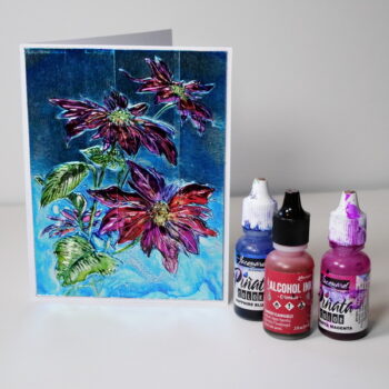 Amazing Alcohol Ink Cards Using Hardware Store Foil