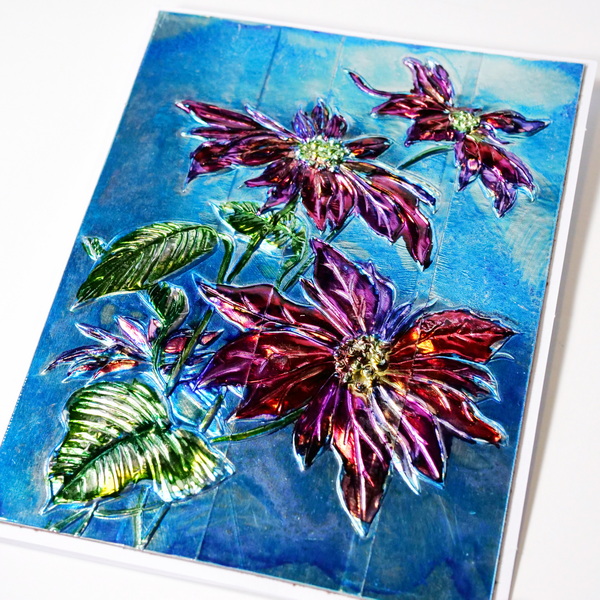 Amazing Alcohol Ink Cards Using Hardware Store Foil Tape