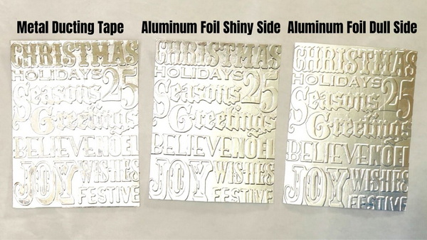 Embossed Foil Cards Using Aluminum Foil and Metal Ducting Tape