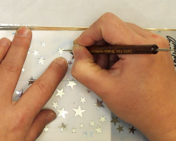 Embossing with a Stylus on Foil