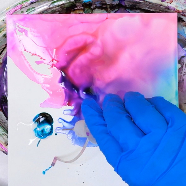 How to Create a Blended Alcohol Ink Background