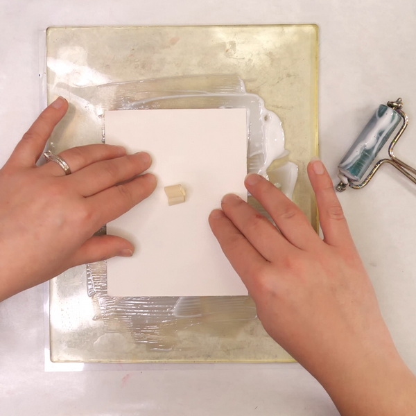 Sealing Pan Pastels Using Matte Medium and a Gelli Plate