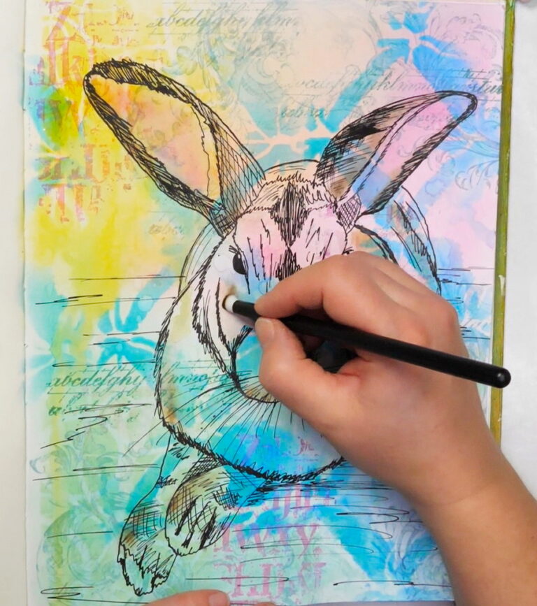 Amazing Ink Techniques for Your Art Journal - Hop-A-Long Studio