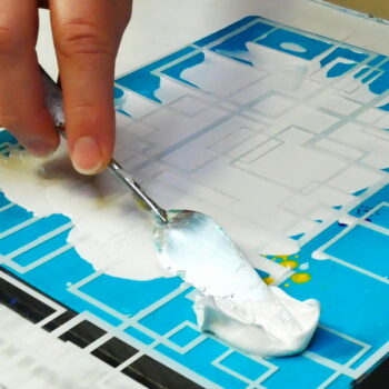 Adding Modeling Paste Through a Detailed Stencil