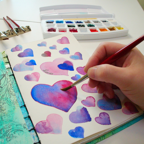 How to Get Comfortable with Your Watercolors An Easy Art Journal Project