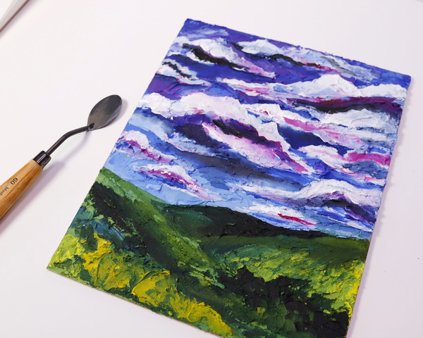 Video: How to Add Molding Paste (or modeling paste) to a Canvas Painting