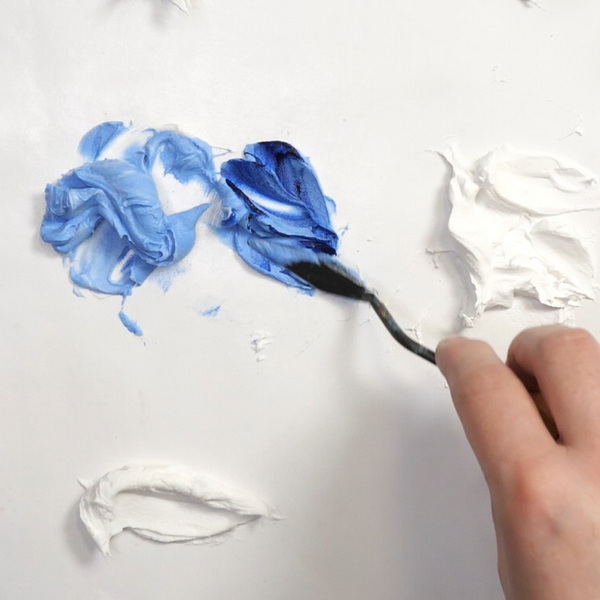 How to tint white acrylic pastes
