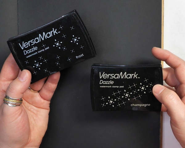 Versamark Watermark Stamp Pads in Frost and Champagne colors
