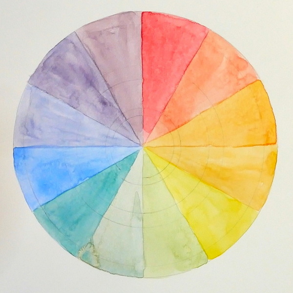 How to paint a Watercolor Color Wheel
