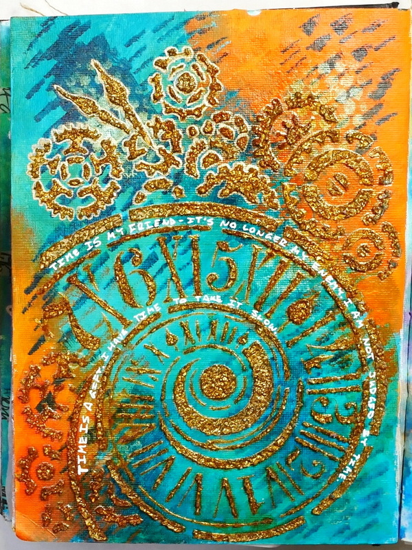 Complementary Colors Art Journal Page