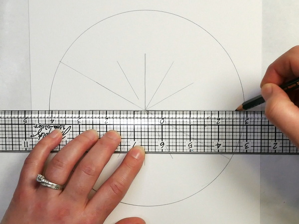 How to draw a color wheel and mandala