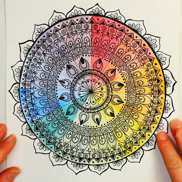 Mandala Art Color Wheel
