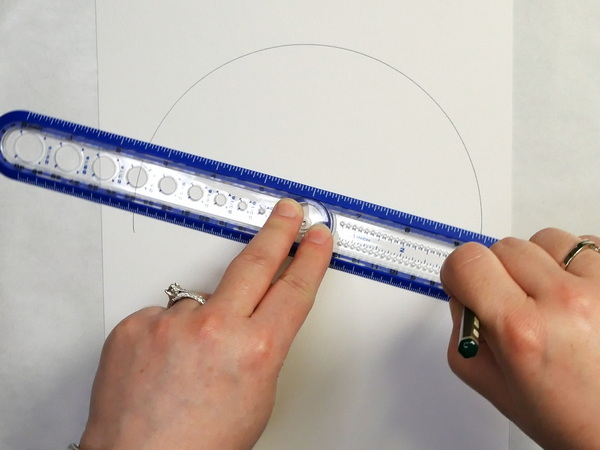 How to create a circle using a helix circle ruler