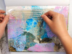 How To Collage With Tissue Paper And Acetate - Hop-a-long Studio