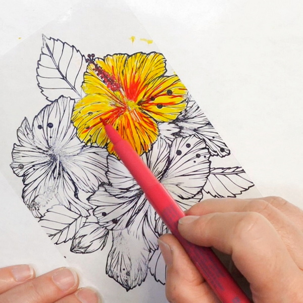 How to Color Stamped Acetate Images with Faber-Castell PITT Pens
