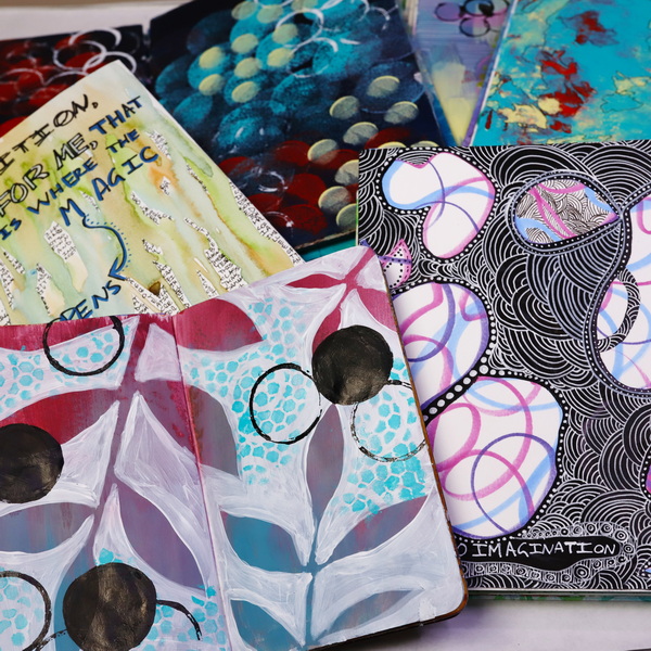 Easy Art Journal Project: Jumping into Art Journaling - Hop-A-Long Studio